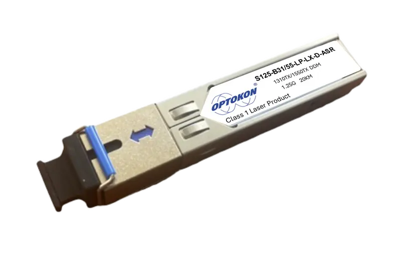 SFP модуль одномод, WDM, 20 км, 1.25Гб/с